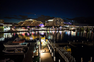 Night view from L'Aqua